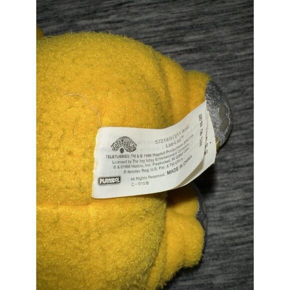 Playskool 1999 Teletubbies 12” Yellow Laa Laa Plush Stuffed Teletubby - Picture 4 of 4